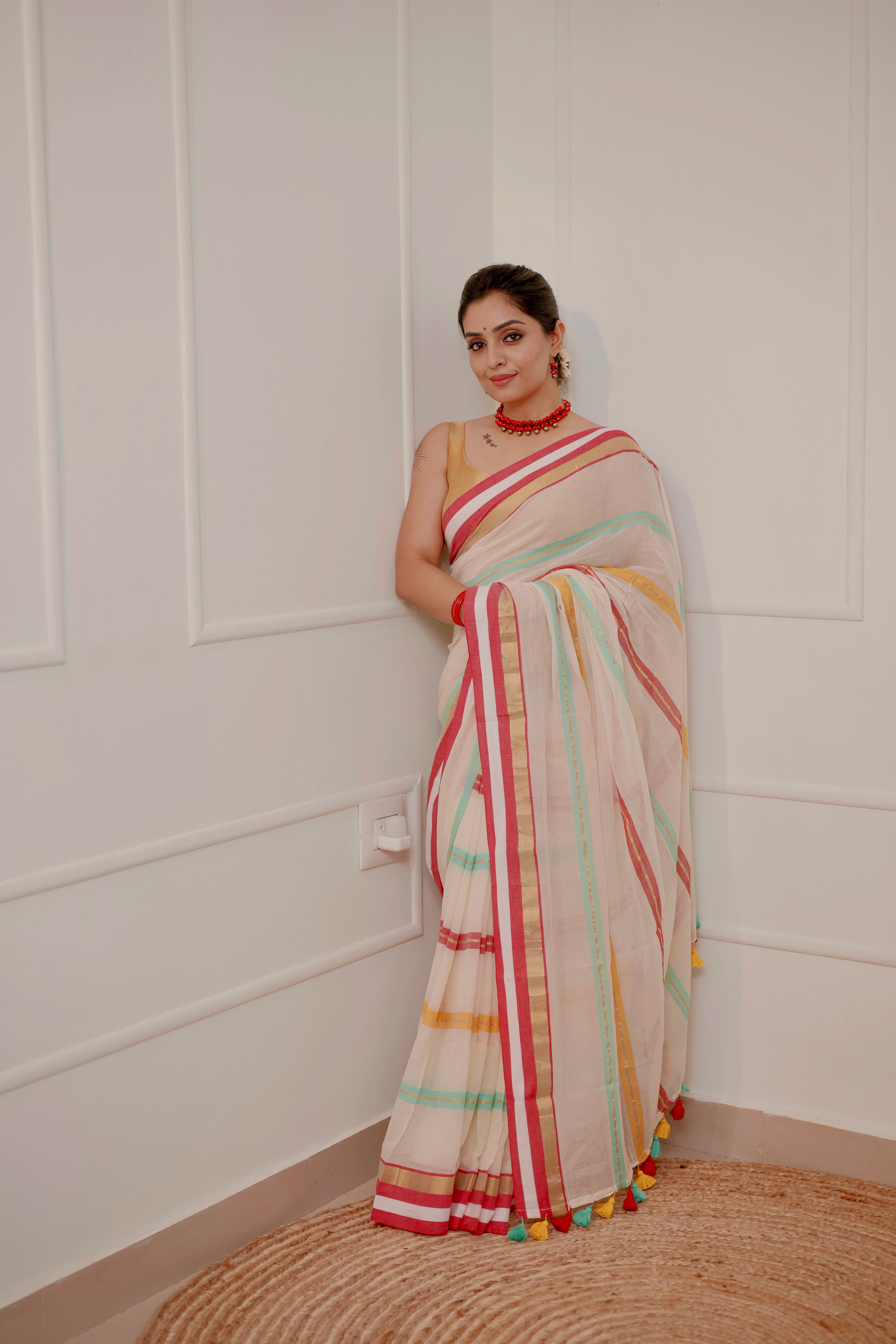 Poorna – Soft Mul Cotton Saree
