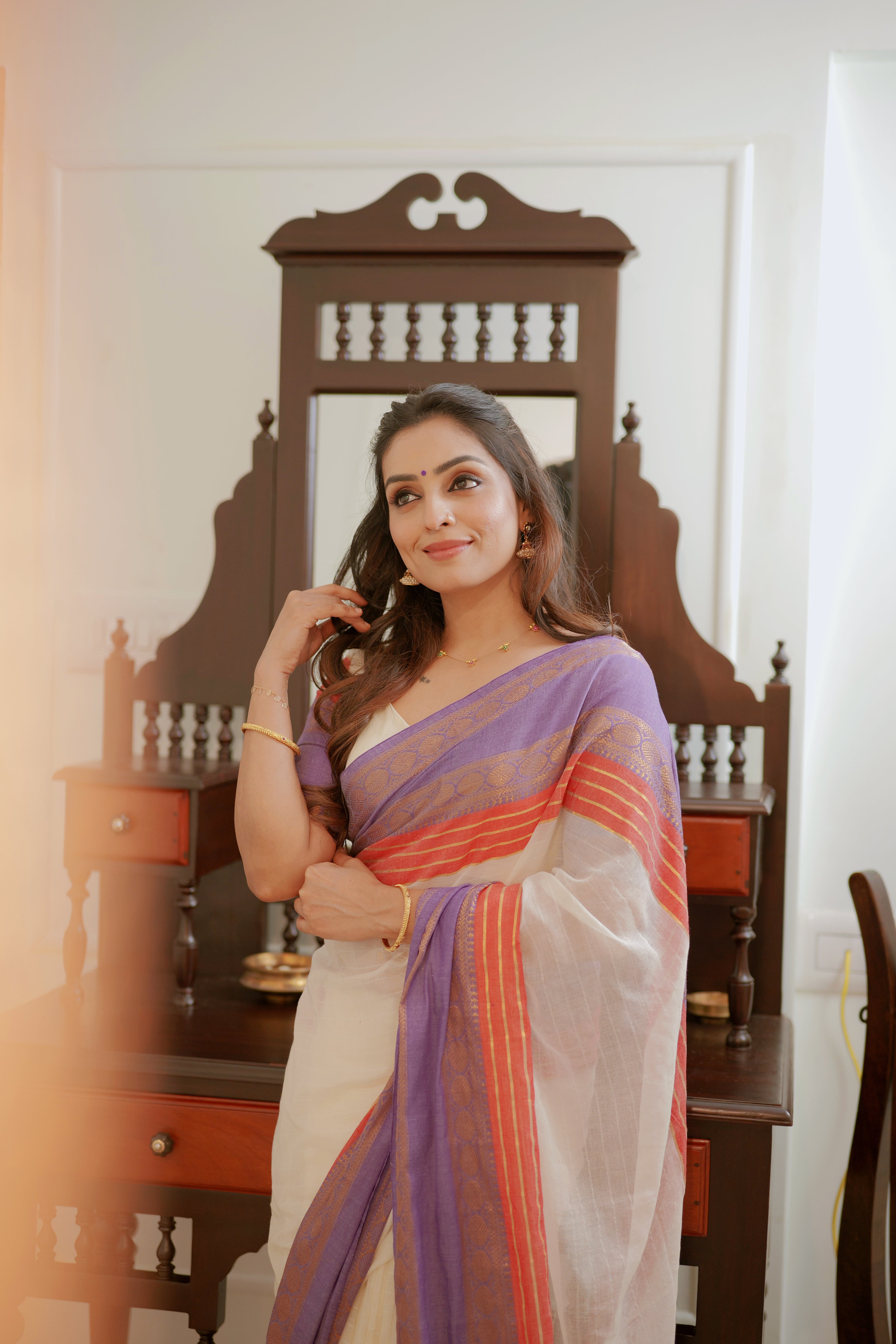 Poomizhi – Soft Mul Cotton Saree