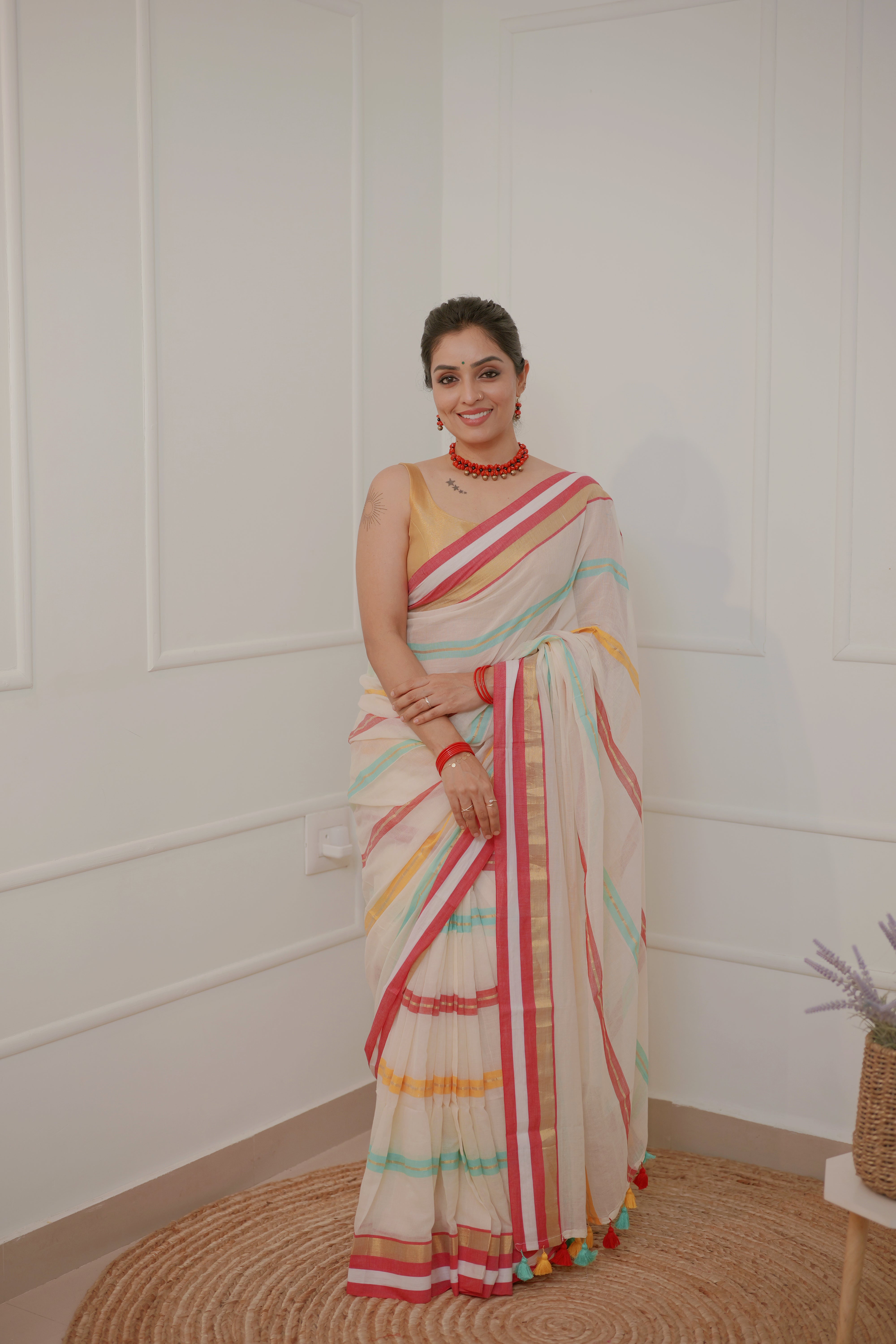 Poorna – Soft Mul Cotton Saree