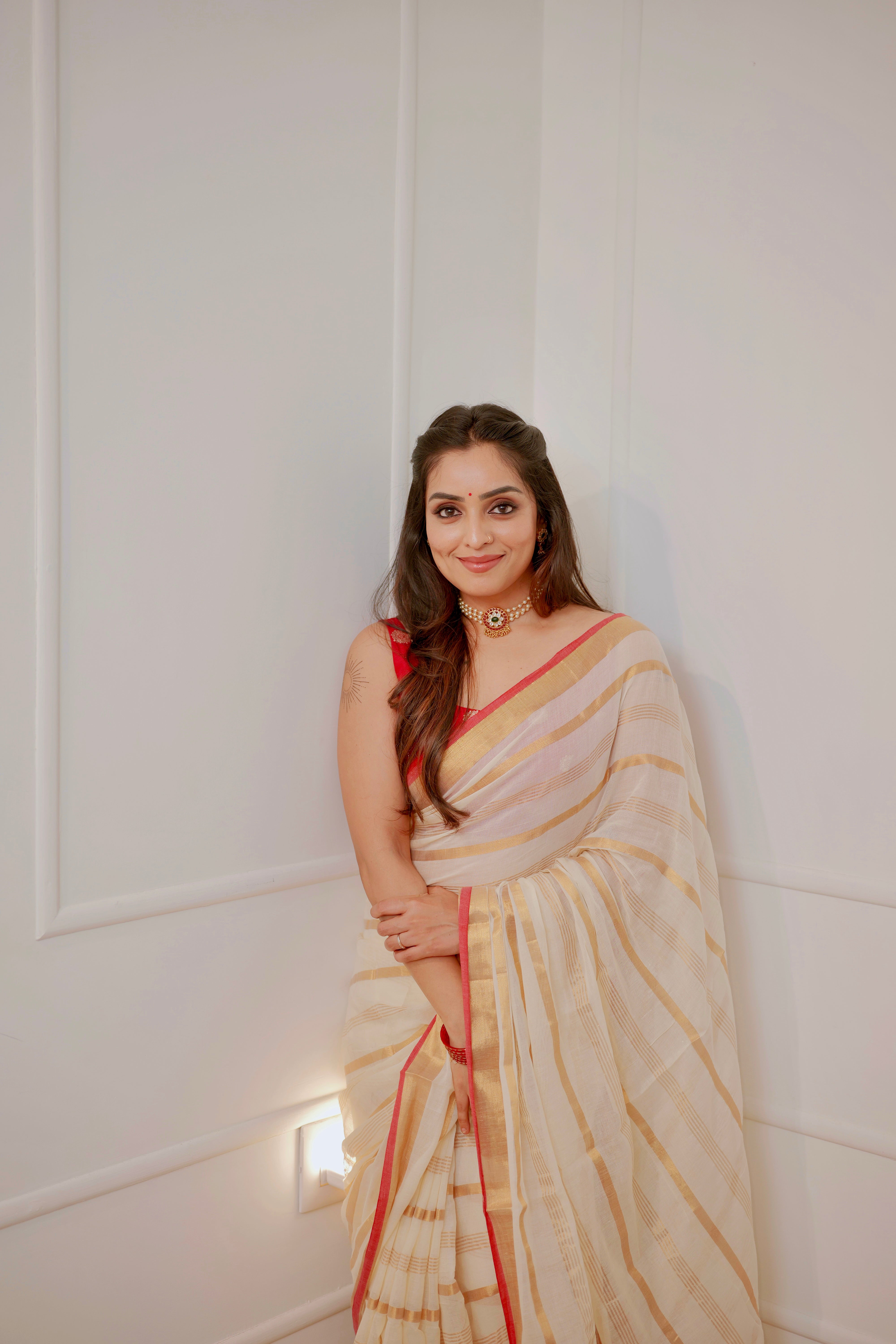 Ponrekha – Soft Mul Cotton Saree