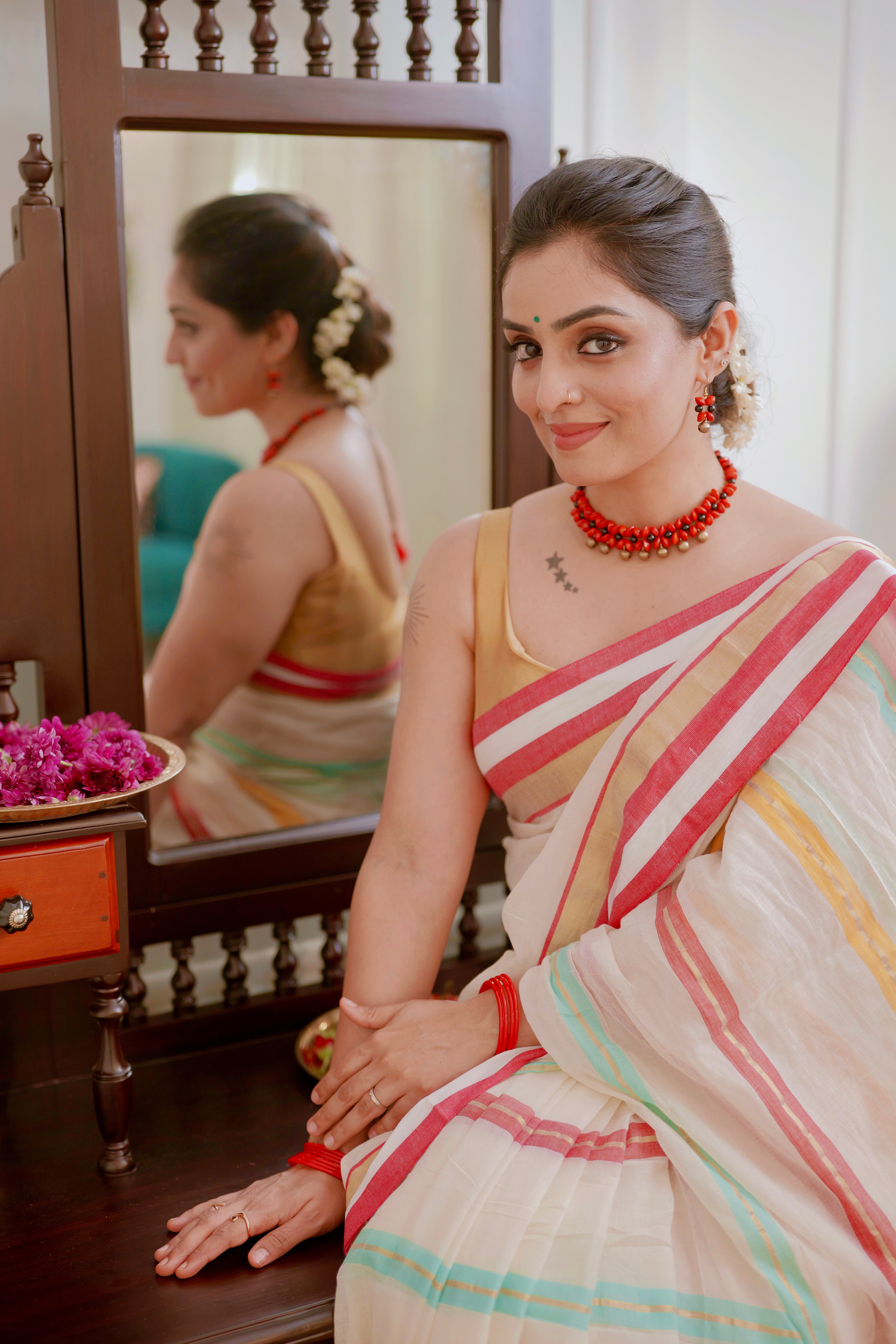 Poorna – Soft Mul Cotton Saree