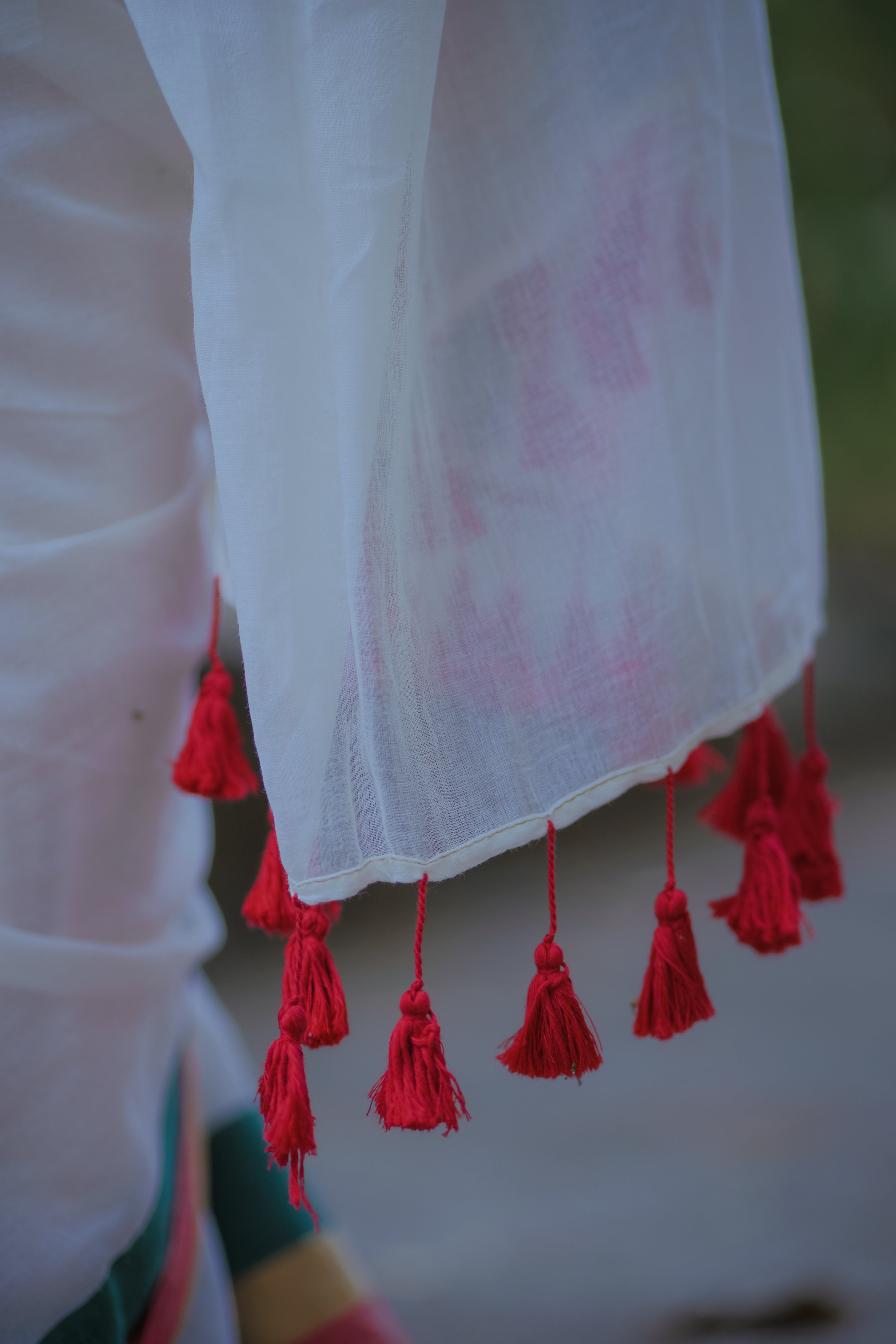Multi Border Mul Mul Cotton Kasavu Saree
