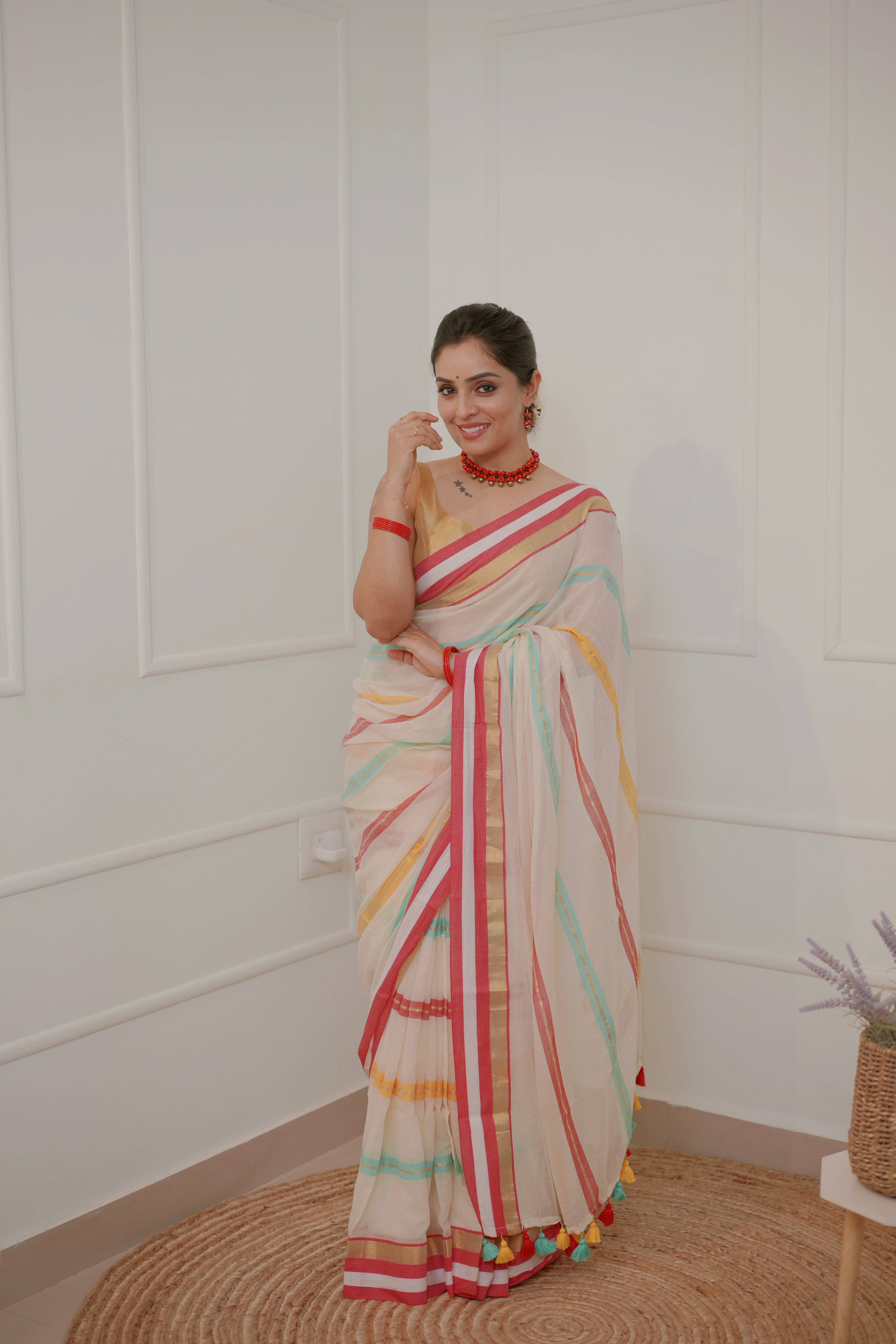 Poorna – Soft Mul Cotton Saree