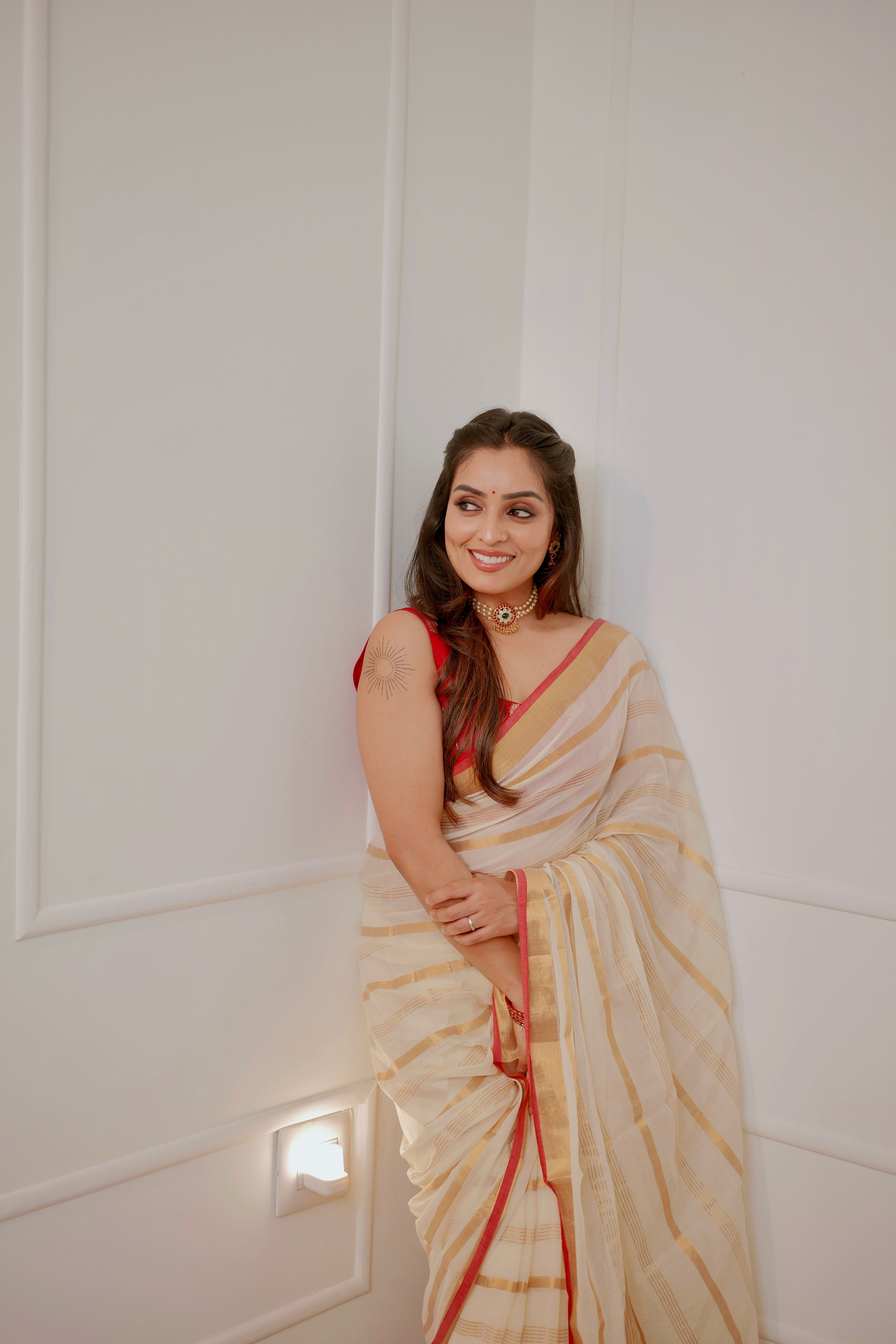 Ponrekha – Soft Mul Cotton Saree